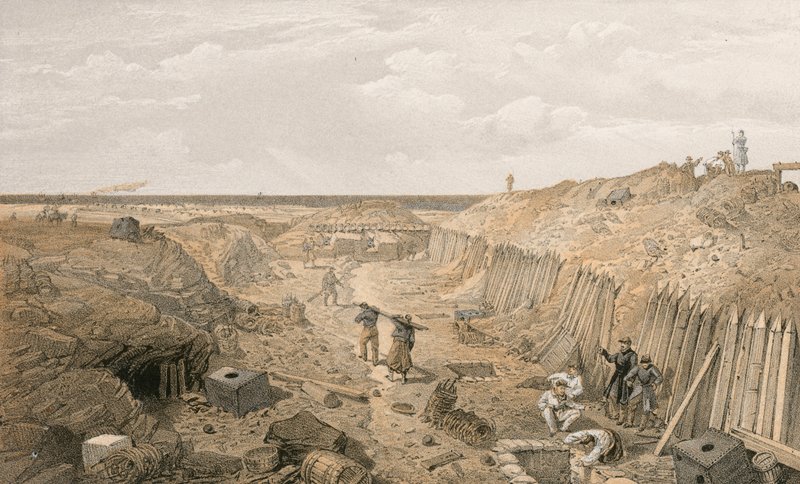 Fossé du Bastion du Mat - William Crimea Simpson