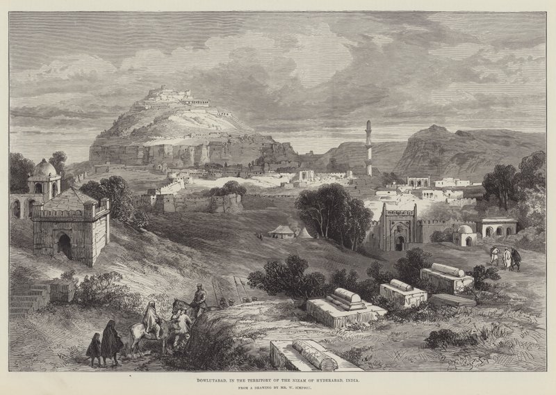 Dowlutabad, dans le territoire du Nizam de Hyderabad, Inde - William Crimea Simpson