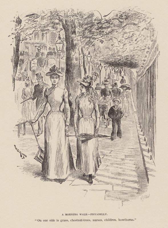 Une promenade matinale, Piccadilly - William Douglas Almond