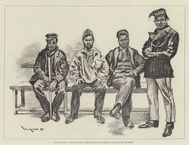 Quelques résidents de la maison des étrangers pour Asiatiques, Africains et insulaires du Pacifique - William Douglas Almond