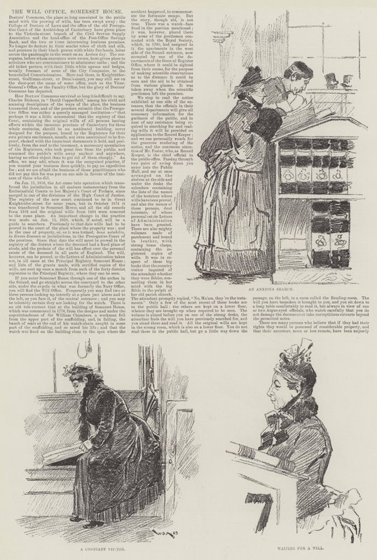 Le bureau des testaments, Somerset House - William Douglas Almond