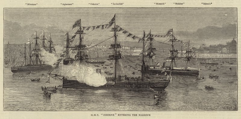 HMY Osborne entrant dans le port - William Edward Atkins