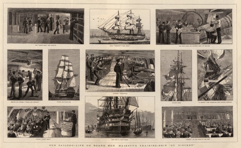 Nos marins, la vie à bord du navire-école de Sa Majesté St Vincent - William Edward Atkins