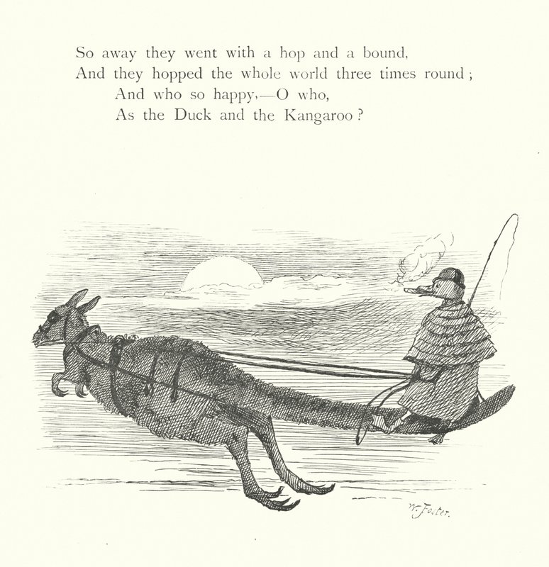 Le canard et le kangourou (gravure) - William Foster