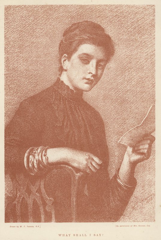 Que dois-je dire? - William Frederick (after) Yeames