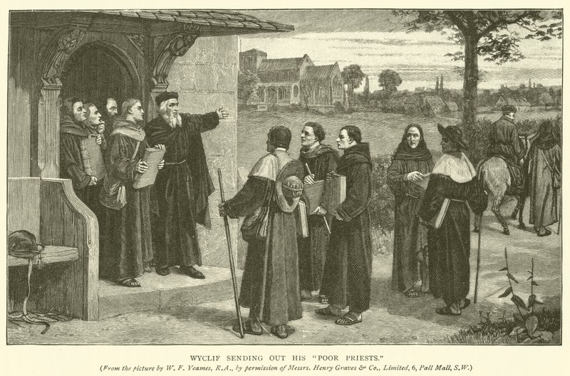 Wyclif envoyant ses pauvres prêtres - William Frederick Yeames
