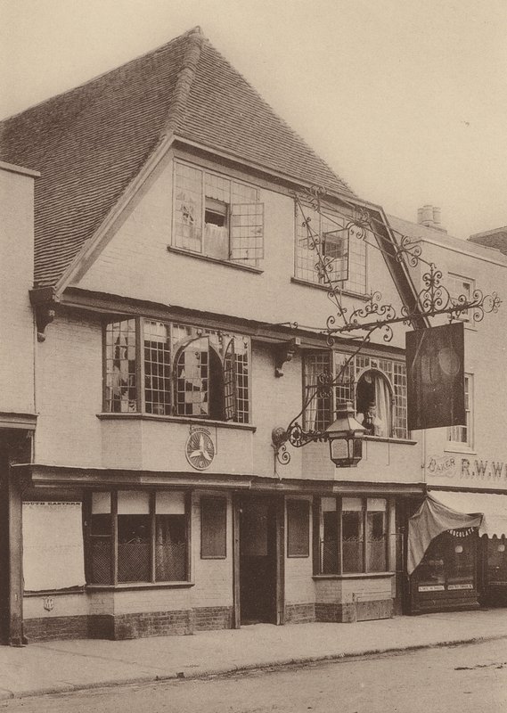 Auberge Falstaff, rue St Dunstan, Canterbury, Kent - William Galsworthy Davie