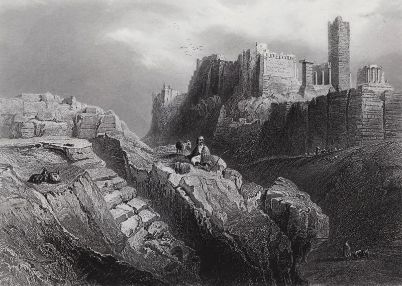 Colline de Mars, Athènes - William H. Bartlett