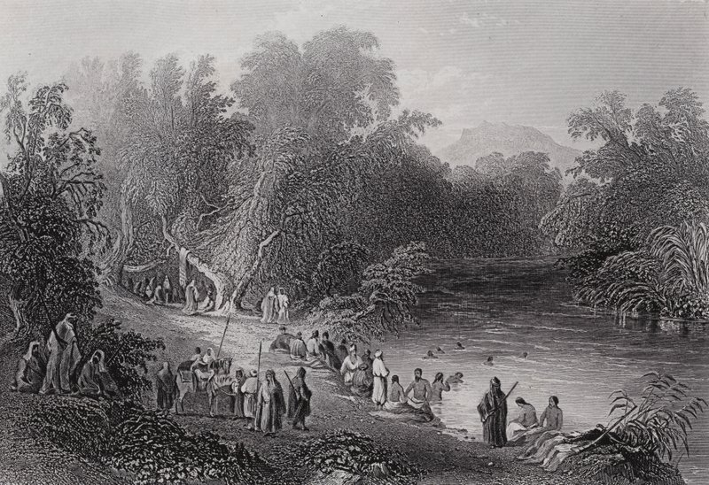 Le Jourdain, lieu de baignade grec - William H. Bartlett