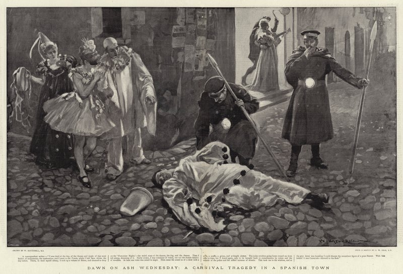 Aube du mercredi des Cendres, une tragédie de carnaval dans une ville espagnole - William Hatherell