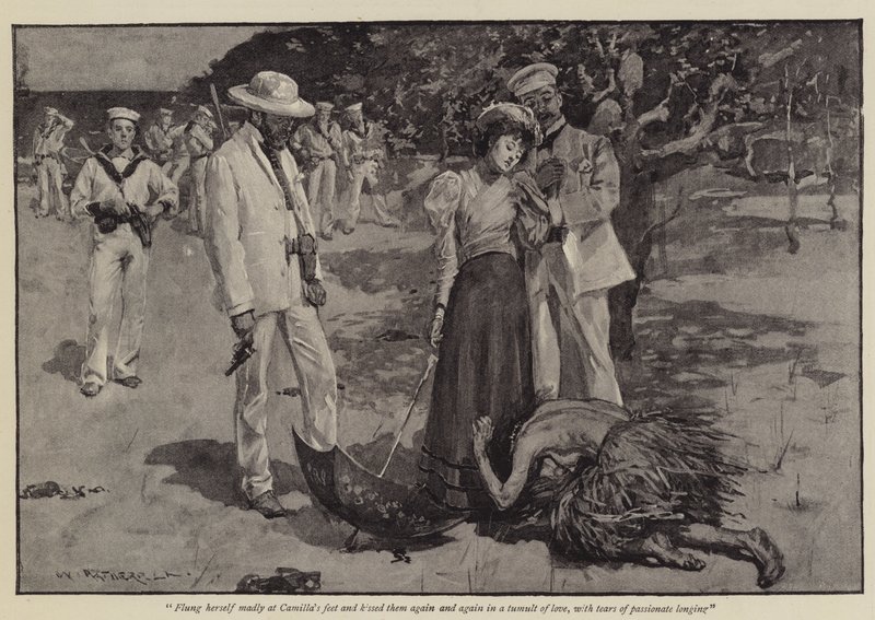 Illustration pour Un triomphe de la civilisation, par Grant Allen - William Hatherell