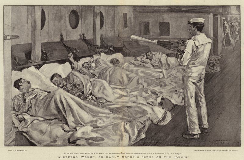 Réveillez-vous, dormeurs !, une scène matinale sur l