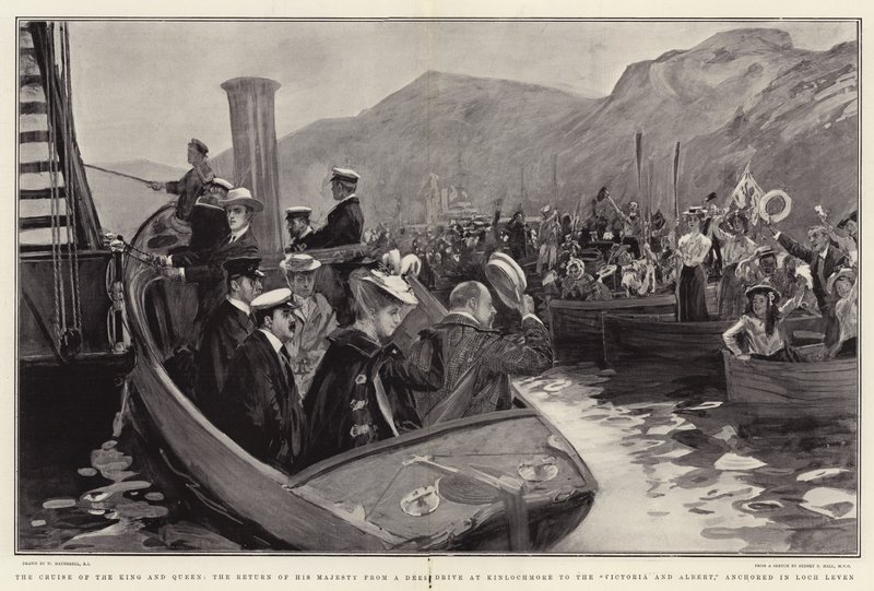 La croisière du roi et de la reine, le retour de Sa Majesté d