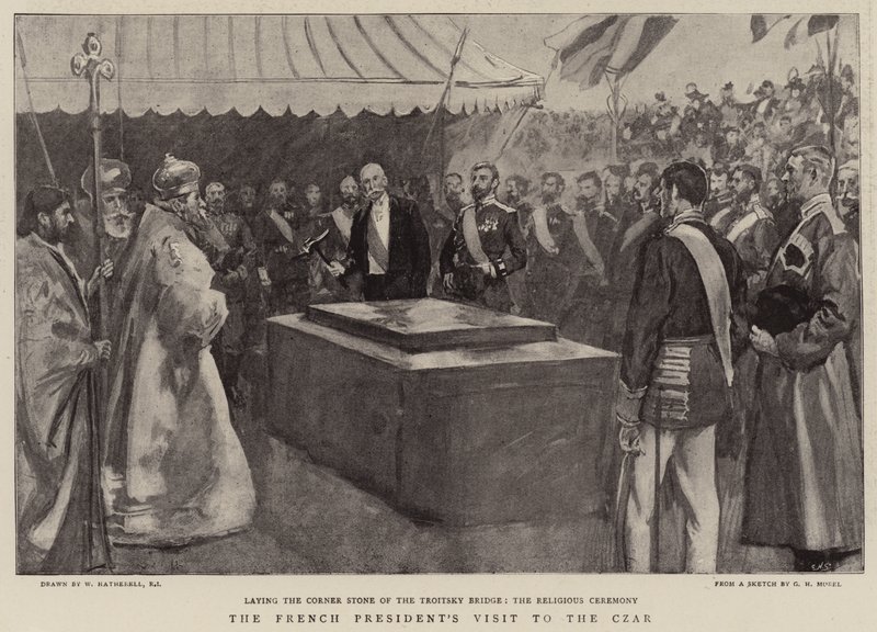La visite du président français au tsar - William Hatherell