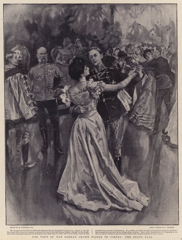 La visite du prince héritier allemand à Vienne, le bal d