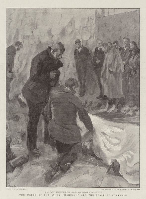 Le naufrage du paquebot Mohegan au large des côtes de Cornouailles - William Hatherell