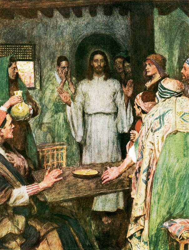 Alors Jésus vint et se tint au milieu d