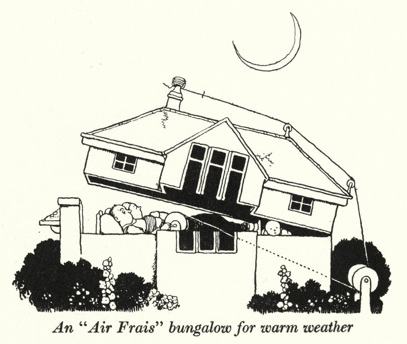 Un bungalow "Air Frais" pour temps chaud - William Heath Robinson