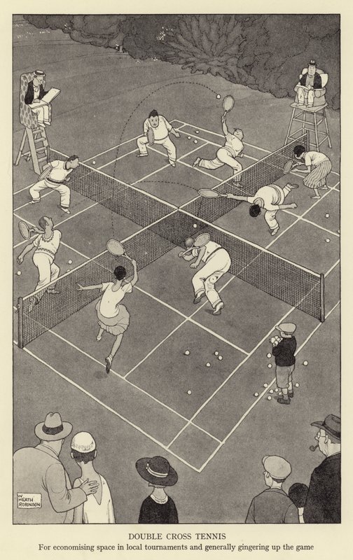 Double croix au tennis, pour économiser de l