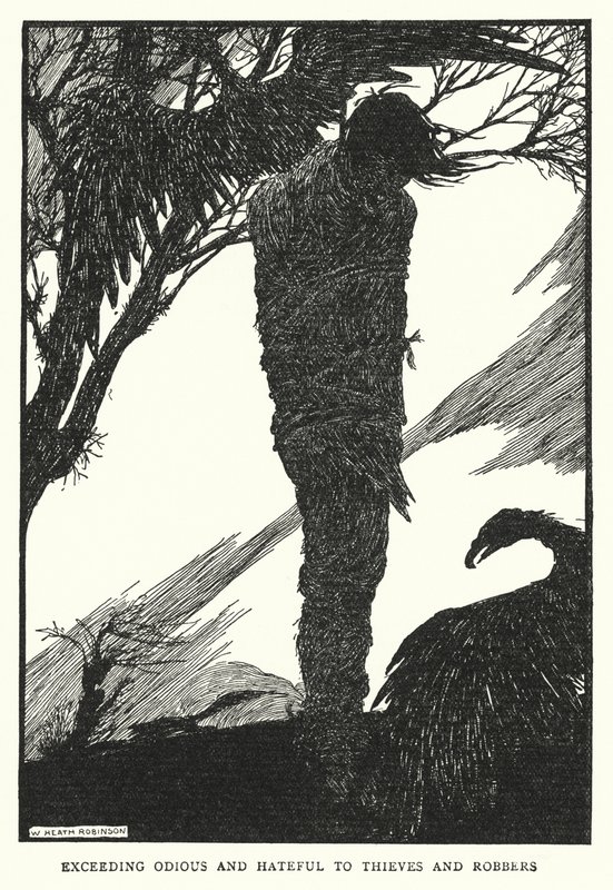 Excessivement odieux et détestable pour les voleurs et les brigands - William Heath Robinson
