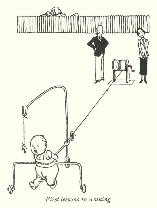 Premières leçons de marche - William Heath Robinson