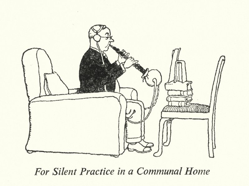 Pour une pratique silencieuse dans une maison communautaire - William Heath Robinson