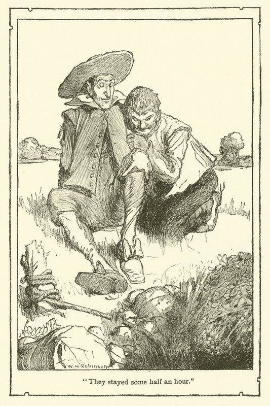 Illustration pour Don Quichotte (lithographie) - William Heath Robinson