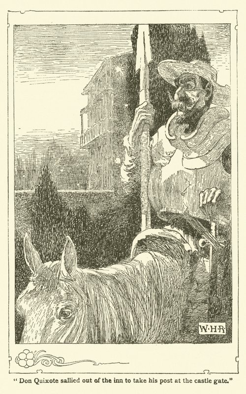 Illustration pour Don Quichotte - William Heath Robinson