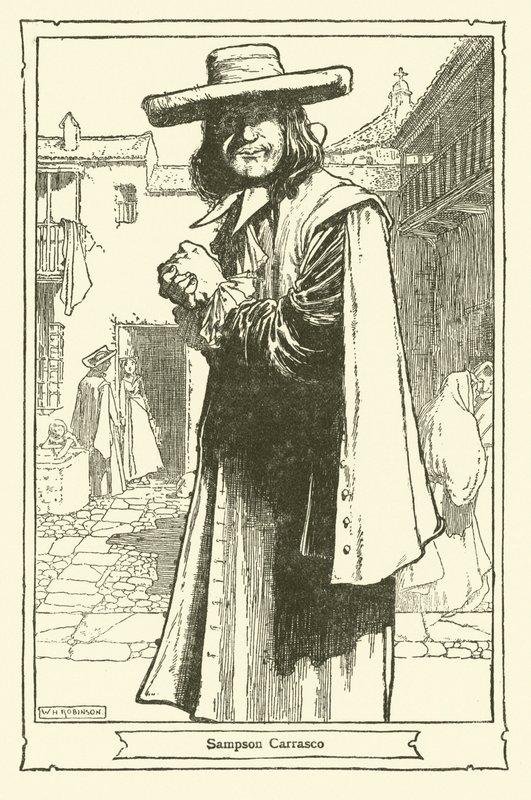 Illustration pour Don Quichotte - William Heath Robinson