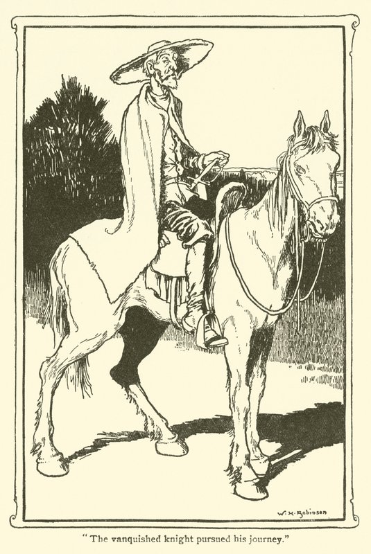 Illustration pour Don Quichotte - William Heath Robinson