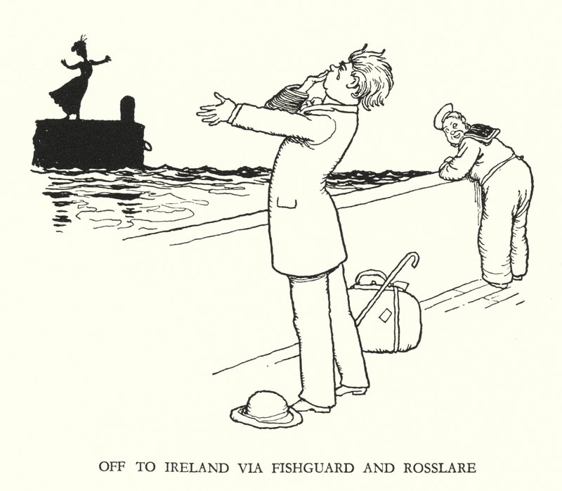Illustration pour Railway Ribaldry par W Heath Robinson - William Heath Robinson