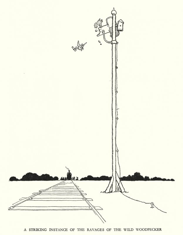 Illustration pour Railway Ribaldry par W Heath Robinson - William Heath Robinson