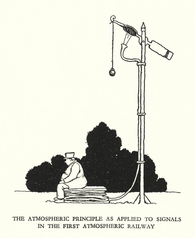 Illustration pour Railway Ribaldry par W Heath Robinson - William Heath Robinson