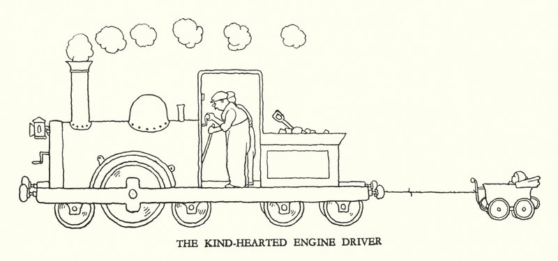 Illustration pour Railway Ribaldry par W Heath Robinson - William Heath Robinson