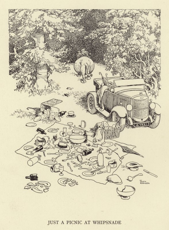 Juste un pique-nique à Whipsnade - William Heath Robinson