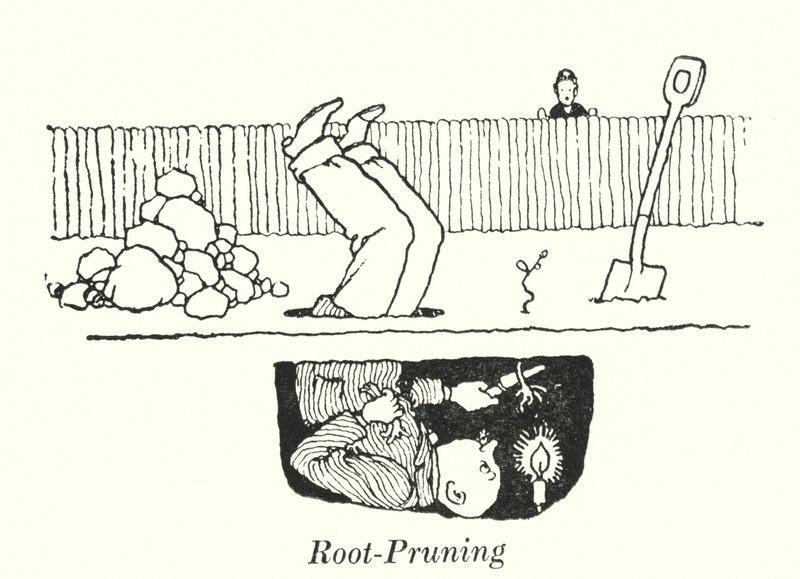 Élagage des Racines - William Heath Robinson