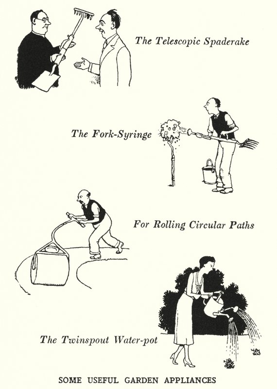 Quelques appareils de jardin utiles - William Heath Robinson