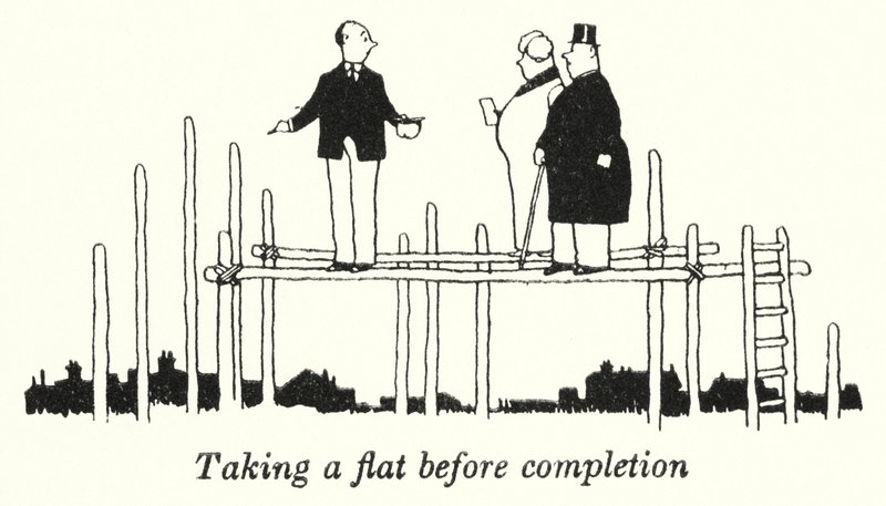 Prendre un appartement avant achèvement - William Heath Robinson