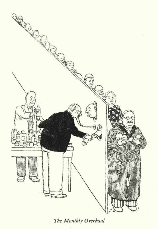 La révision mensuelle - William Heath Robinson