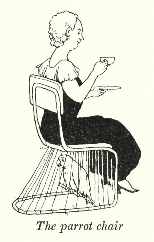 La chaise perroquet - William Heath Robinson