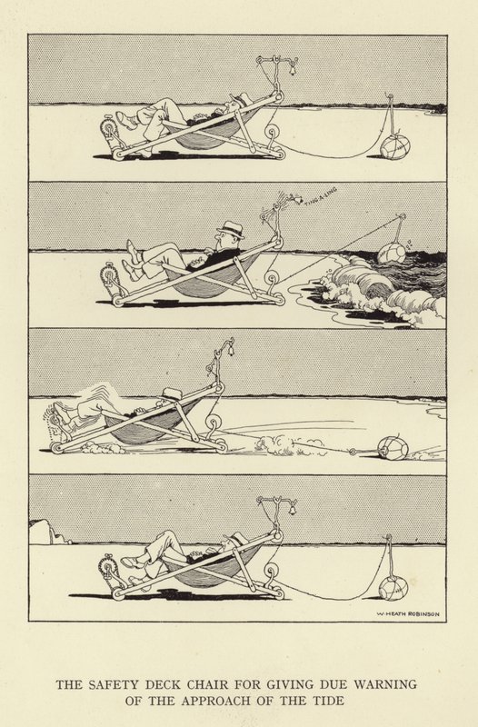 La chaise longue de sécurité pour avertir de l
