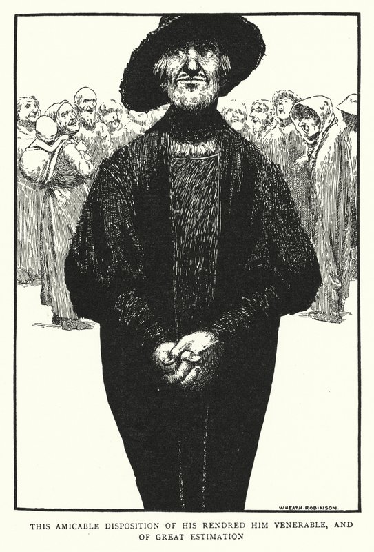 Cette disposition amicale le rendait vénérable et de grande estime - William Heath Robinson