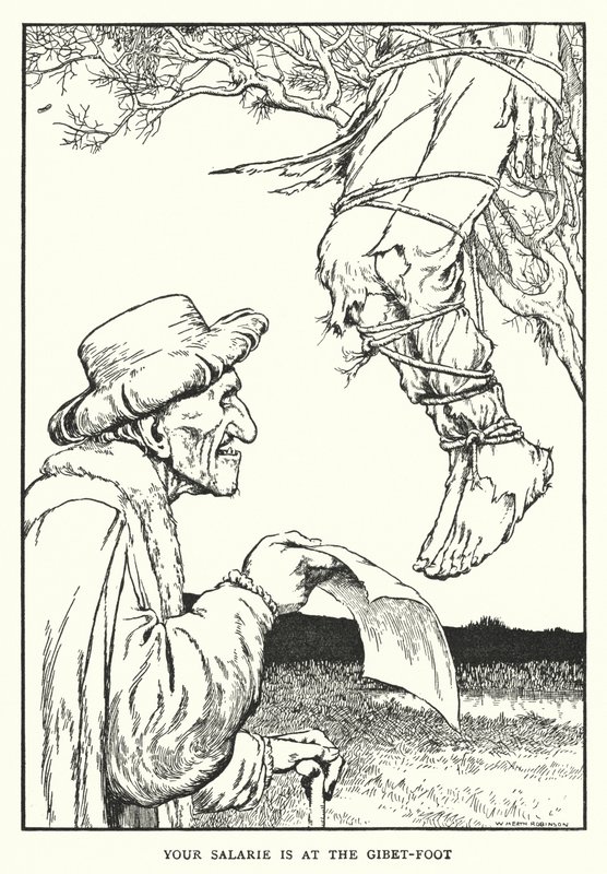 Votre salaire est au pied du gibet - William Heath Robinson