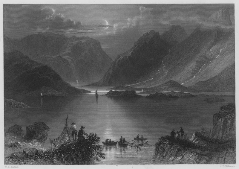 Tête des Killeries, Connemara (gravure) - William Henry (after) Bartlett