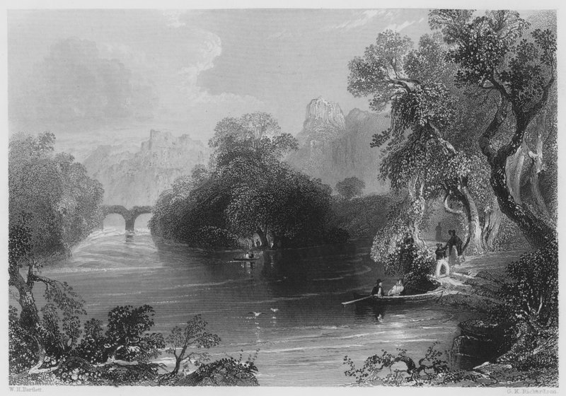 Vieux Pont de Weir, Killarney (gravure) - William Henry (after) Bartlett