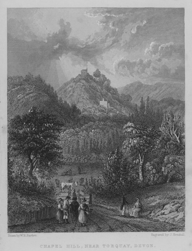 Chapel Hill, près de Torquay, Devon - William Henry Bartlett
