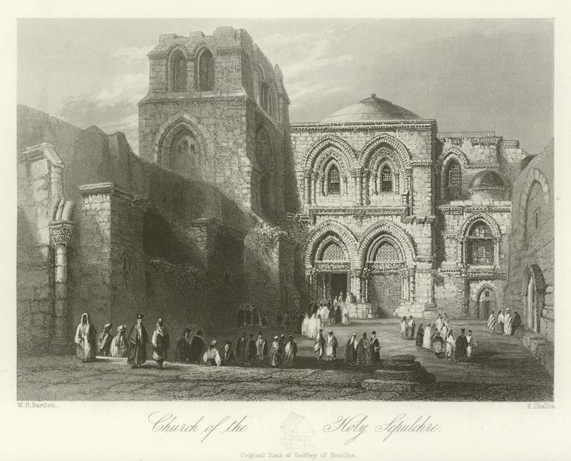 Église du Saint-Sépulcre, Jérusalem - William Henry Bartlett