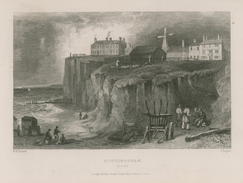 Vue générale de Rottingdean - William Henry Bartlett