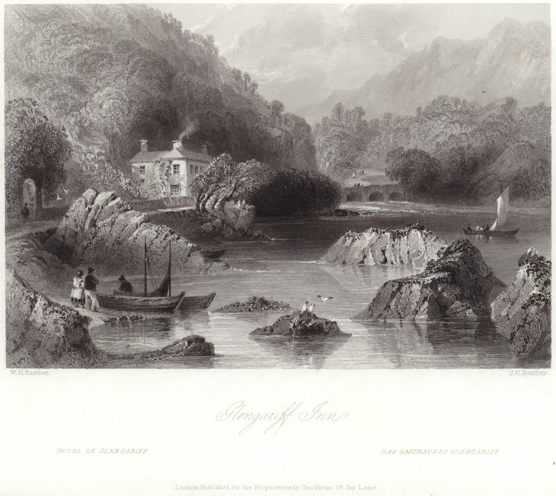Auberge de Glengariff dans le comté de Cork - William Henry Bartlett