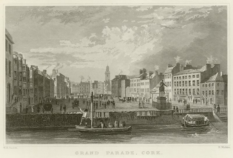 Grande Parade à Cork - William Henry Bartlett